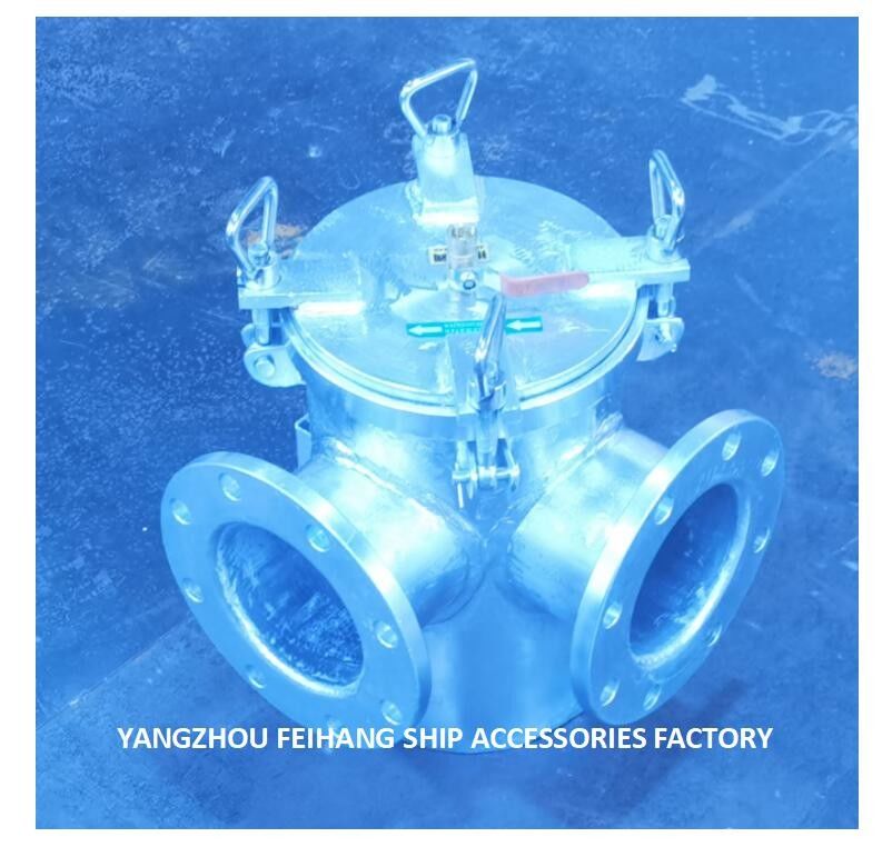 Фильтр морской воды для входа трюмного пожарного насоса BL100 CB/T497-2012 Корпус из углеродистой стали, горячеоцинкованный, картридж фильтра Sta