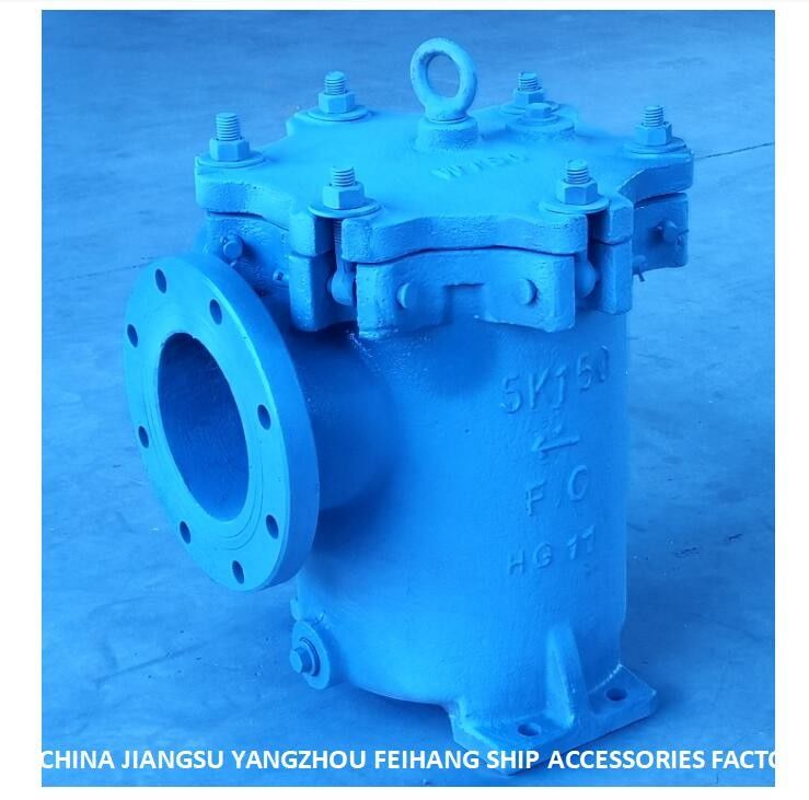 Фильтры для воды 5k-150a Lb-типа Jis F7121 5k-150a Прямоугольный цилиндрический фильтр для морской воды