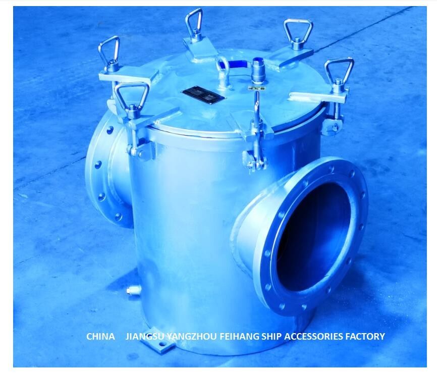 Прямоугольный тип фильтр BRS250 CBM1061-81 морской воды для вспомогательной стали углерода входа насоса морской воды гальванизировал