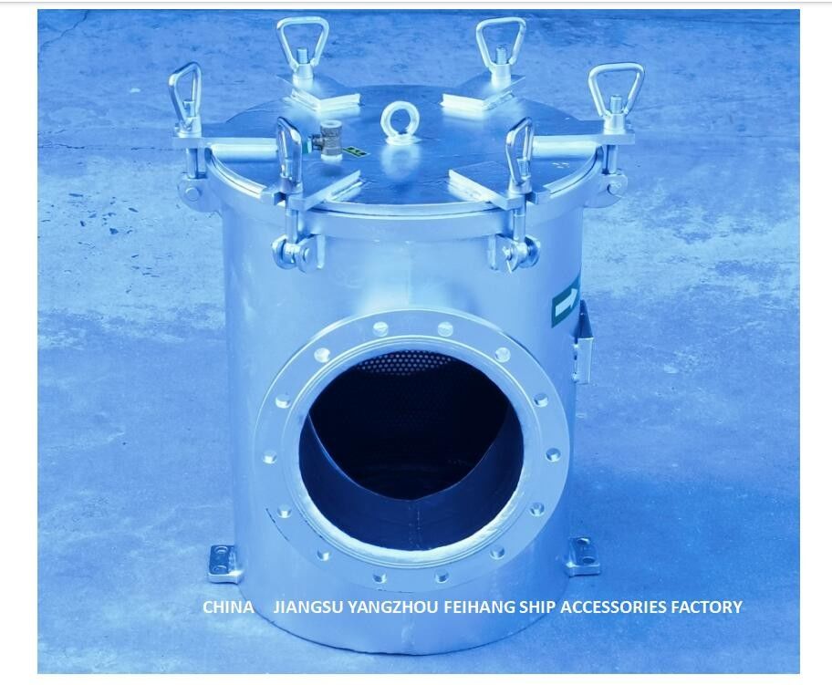 Прямоугольный тип фильтр BRS250 CBM1061-81 морской воды для вспомогательной стали углерода входа насоса морской воды гальванизировал