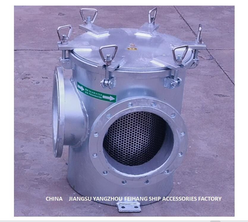 Прямоугольный тип фильтр BRS250 CBM1061-81 морской воды для вспомогательной стали углерода входа насоса морской воды гальванизировал