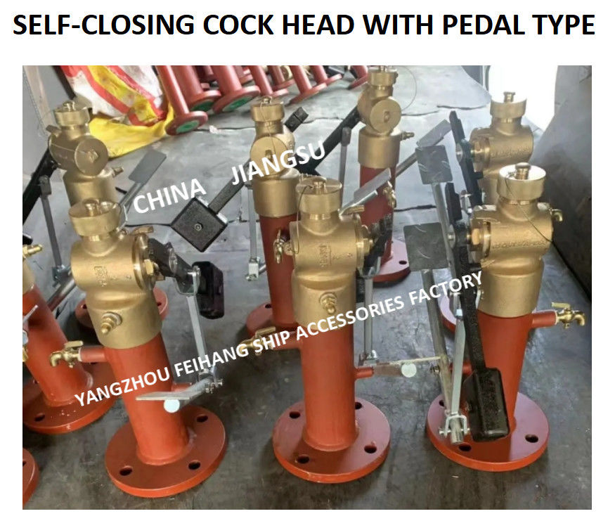 Само-заключительная голова крана с типом FH-DN40 Cb/T3778-99 педали