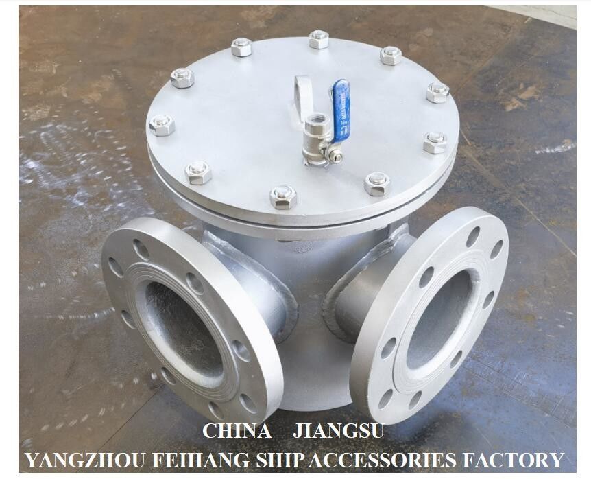 водяной фильтр As125 Pn1.0 Cb/T497-2012 моря нержавеющей стали 316l для входа насоса морской воды кондиционирования воздуха