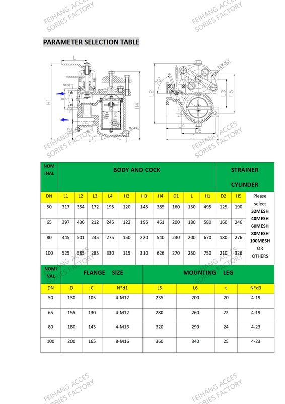 CHINA MARINE DUPLEX OIL STRAINER ((U-TYPE) 5K-50A & DUPLEX OIL STRAINES 5K-50A CBM1132-82 Включает в себя: