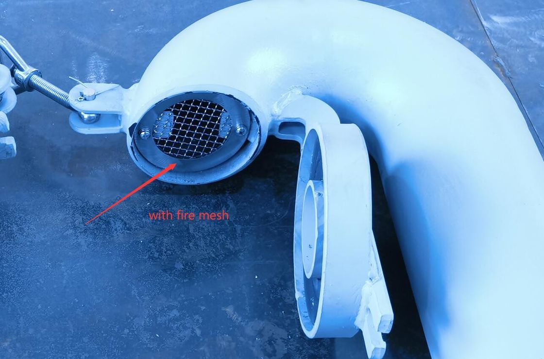 Вентиляционная установка с круглой палубой на гусиной шее диаметром 100 мм, тип AB, с клапаном клапана (гусиная шея должна быть закрыта)