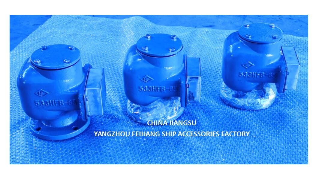 Глава воздушной трубы NO.533HFB-65A Глава воздушного отверстия для резервуара питательной воды с плавающим диском SUS 316L
