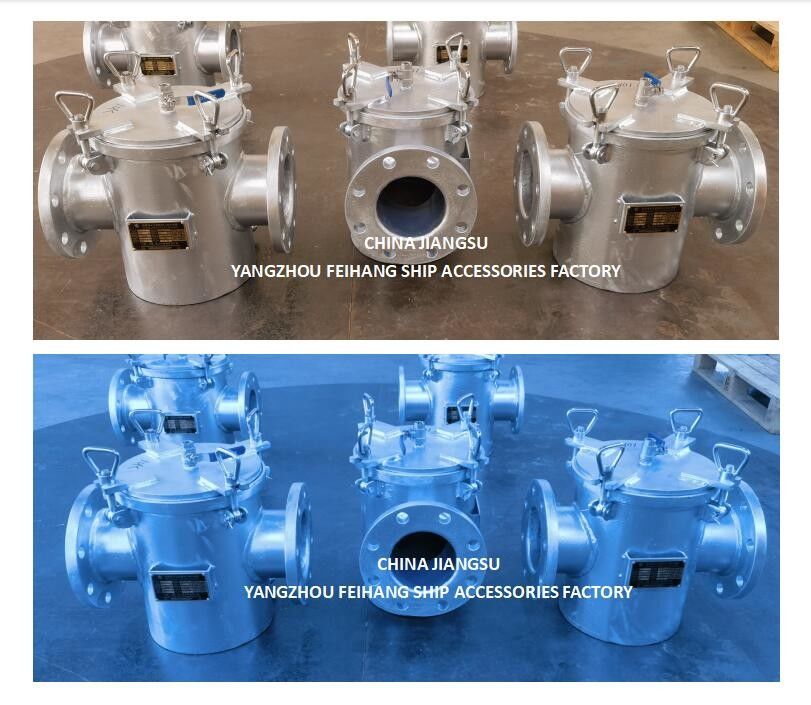 Морские водяные фильтры модели AS125 CBM1061 корпус оцинкованный, экран из нержавеющей стали и Китайский поставщик - FeiHang