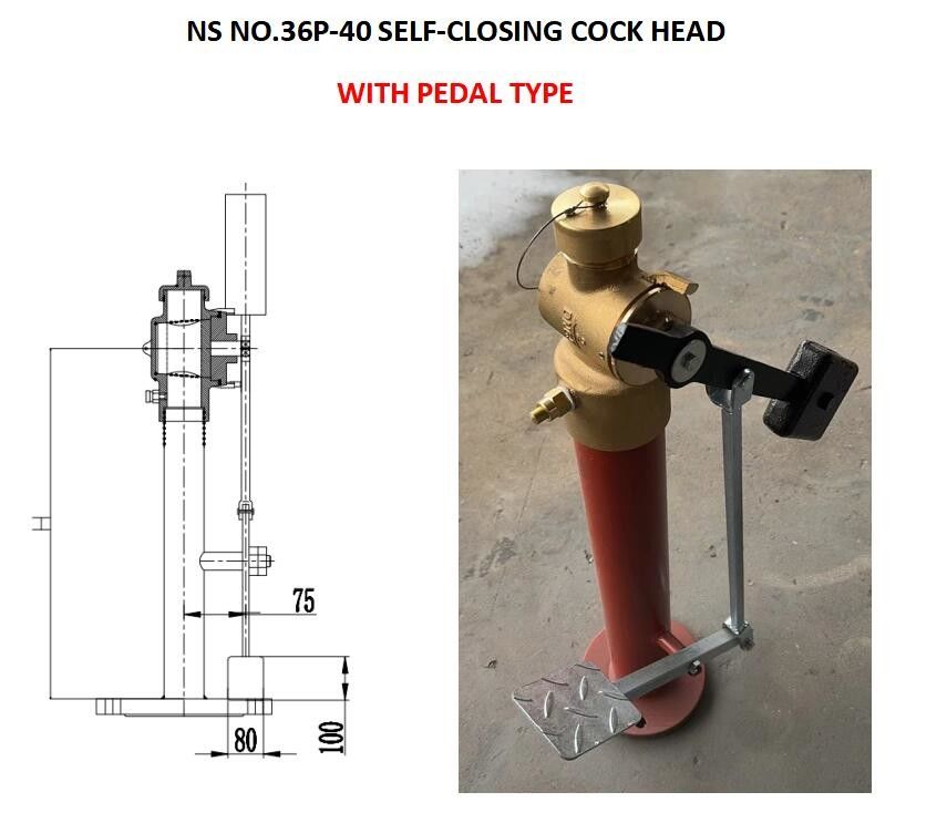 Конструкция CB с нитью NS NO.37N-40 Самозакрывающийся клапан для судового аксессуара