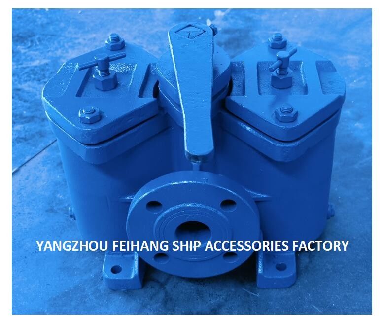 Двухкомпонентные фильтры масла Модель:AS32-0.40/0.22 Cb/T425-94 Для насосов для смазки масла, прямого типа, корпуса из чугуна, с фильтрующим элементом,