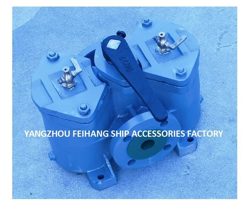 Двухкомпонентные фильтры масла Модель:AS32-0.40/0.22 Cb/T425-94 Для насосов для смазки масла, прямого типа, корпуса из чугуна, с фильтрующим элементом,