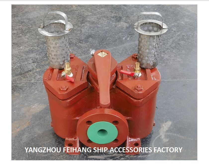 Двухкомпонентные фильтры масла Модель:AS32-0.40/0.22 Cb/T425-94 Для насосов для смазки масла, прямого типа, корпуса из чугуна, с фильтрующим элементом,