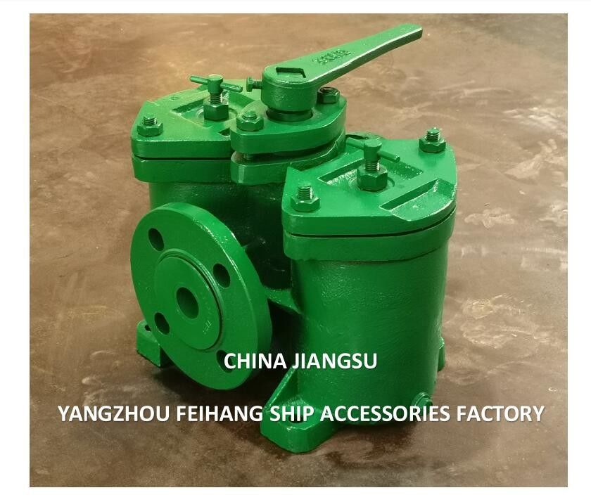 Низкое давление двойной топливный фильтр, двойные топливные фильтры AS32 0.18/0.13 CB/T425-94 Корпус из чугуна, элемент фильтрации из нержавеющей стали