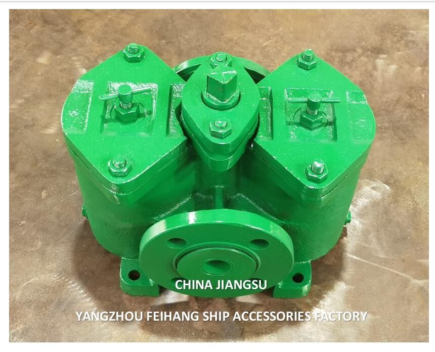 Низкое давление двойной топливный фильтр, двойные топливные фильтры AS32 0.18/0.13 CB/T425-94 Корпус из чугуна, элемент фильтрации из нержавеющей стали