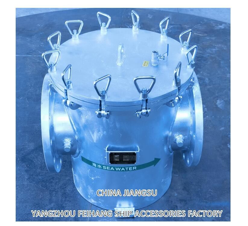 AS250 CB/T497-2012 Морские фильтры грубой воды & Mairine Sea Water Strainer Корпус из углеродистой стали, фильтр из нержавеющей стали