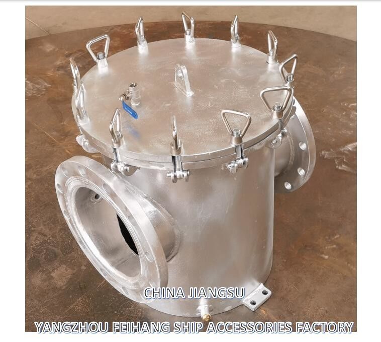AS250 CB/T497-2012 Морские фильтры грубой воды & Mairine Sea Water Strainer Корпус из углеродистой стали, фильтр из нержавеющей стали