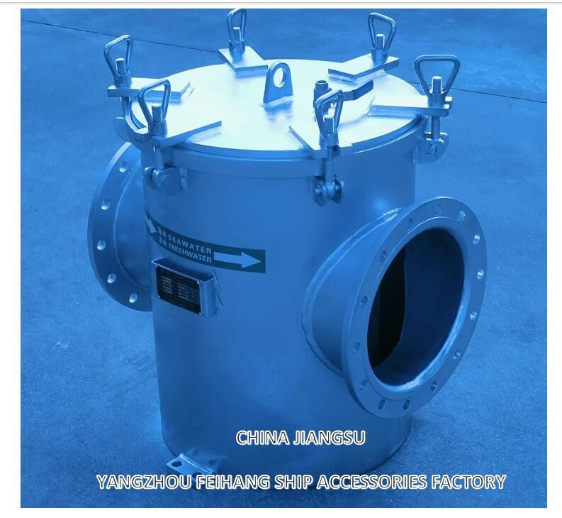 AS250 CB/T497-2012 Морские фильтры грубой воды & Mairine Sea Water Strainer Корпус из углеродистой стали, фильтр из нержавеющей стали
