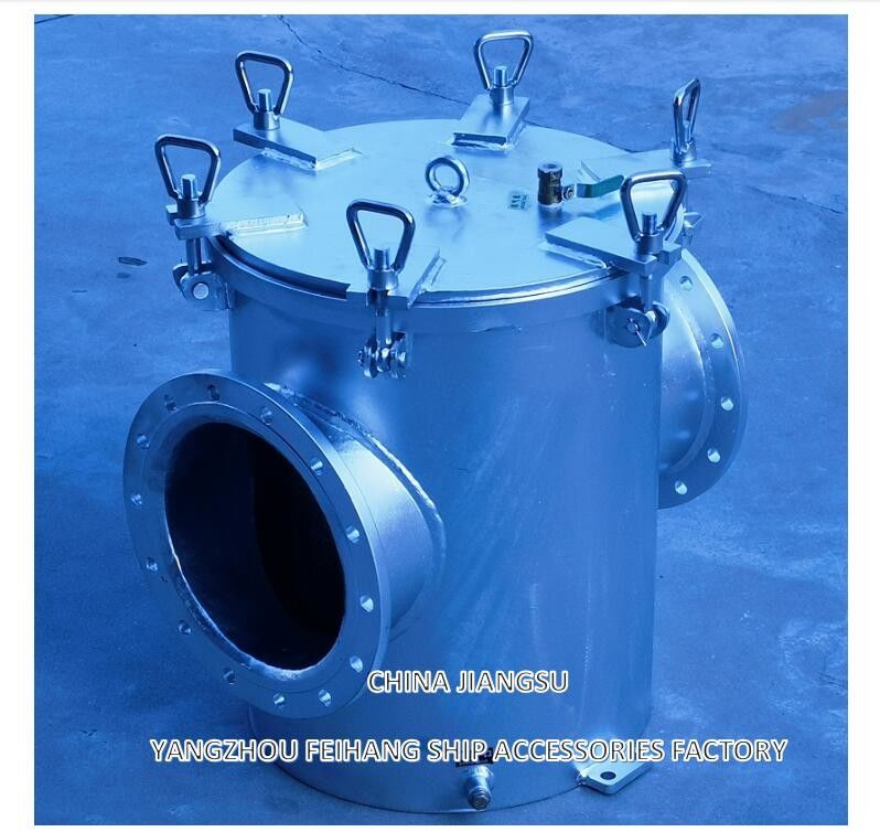 AS250 CB/T497-2012 Морские фильтры грубой воды & Mairine Sea Water Strainer Корпус из углеродистой стали, фильтр из нержавеющей стали