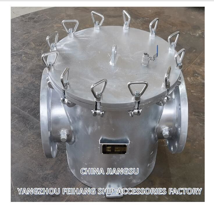 AS250 CB/T497-2012 Морские фильтры грубой воды & Mairine Sea Water Strainer Корпус из углеродистой стали, фильтр из нержавеющей стали