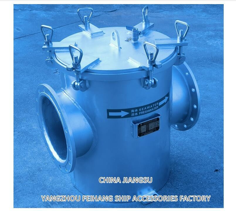 AS250 CB/T497-2012 Морские фильтры грубой воды & Mairine Sea Water Strainer Корпус из углеродистой стали, фильтр из нержавеющей стали