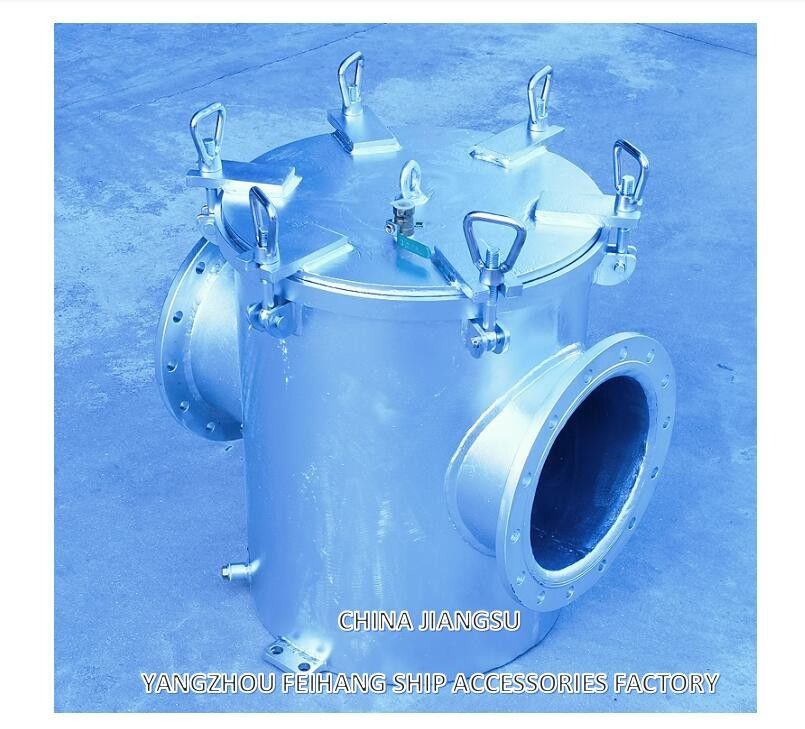 AS250 CB/T497-2012 Морские фильтры грубой воды & Mairine Sea Water Strainer Корпус из углеродистой стали, фильтр из нержавеющей стали