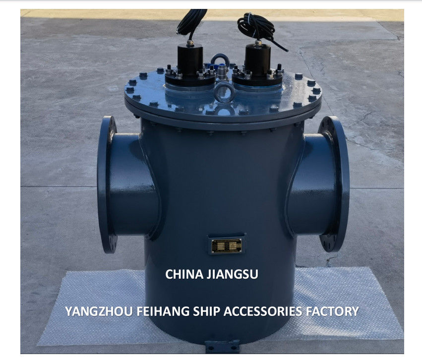 Морские фильтрующие устройства для морской воды модели AS350 CB/T497-2012 Зацинкованная корпус из углеродной стали с системой предотвращения морского роста
