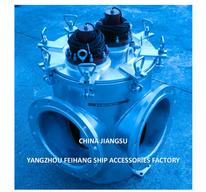 Морские фильтры морской воды Модель BLS300 CB/T497-2012 Станковая корпус из углеродной стали с системой предотвращения морского роста MGPS