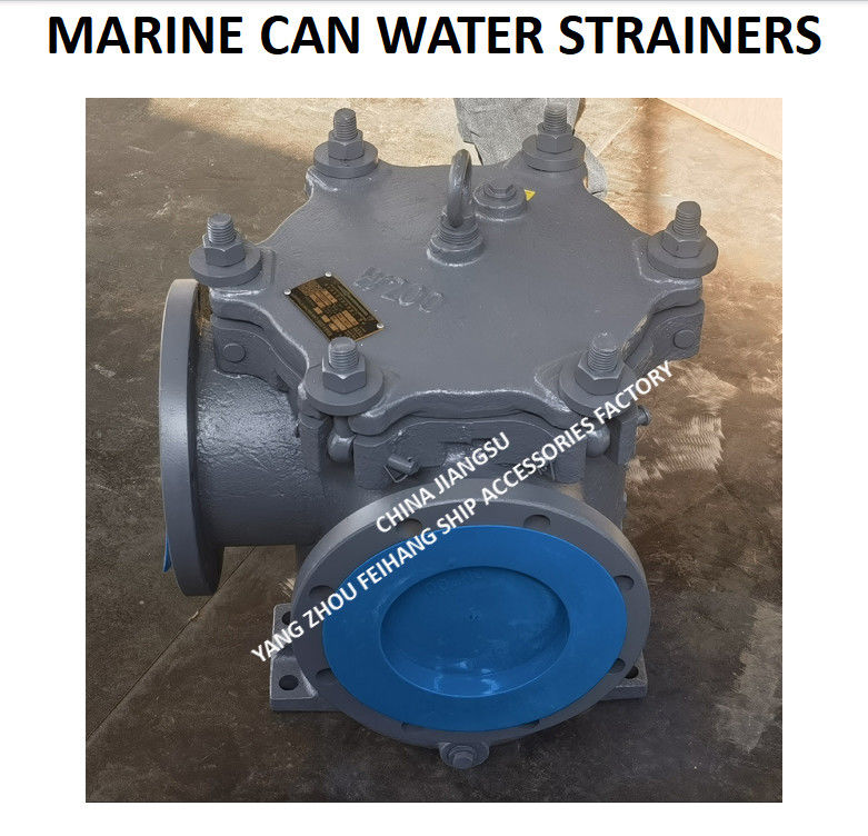 IMPA872010 Морской консервный водяной фильтр 5K-200A S-TYPE JIS F7121-1996 Фланцевая чугунная консервная водяная фильтрация 5K-200A LA-TYPE