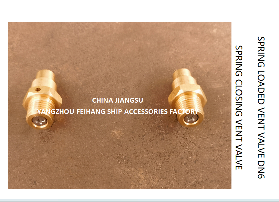 DN6 Size Spring Loaded Vent Valve with Threaded Connection Compliant to CB/T3778-1999 Standard