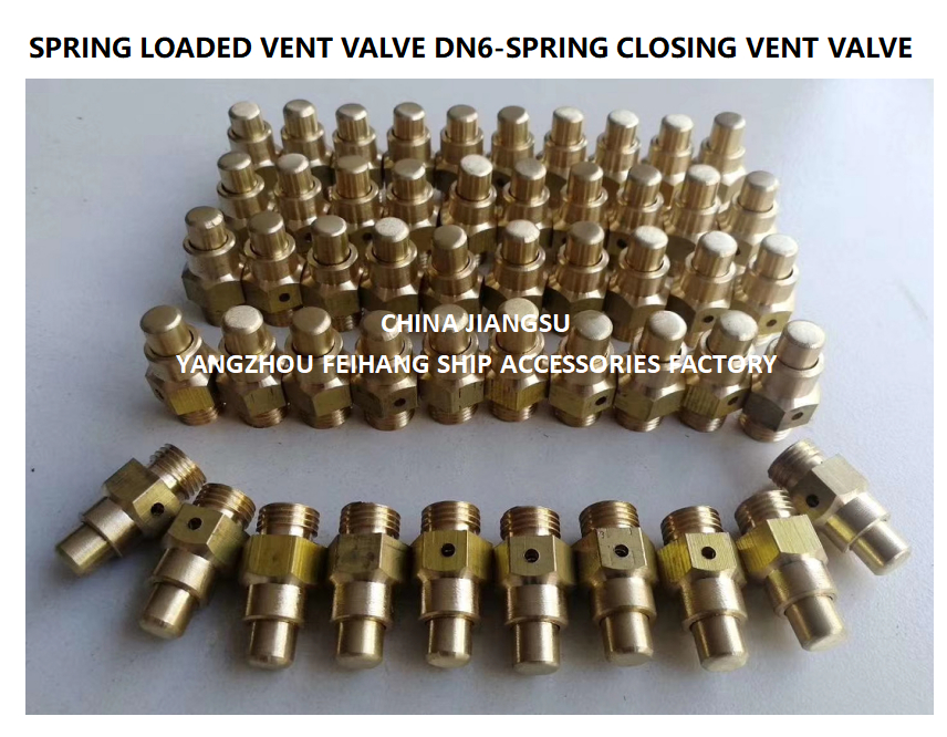 DN6 Spring Loaded Vent Valve with Threaded End Compliant with CB/T3778-1999 Standard