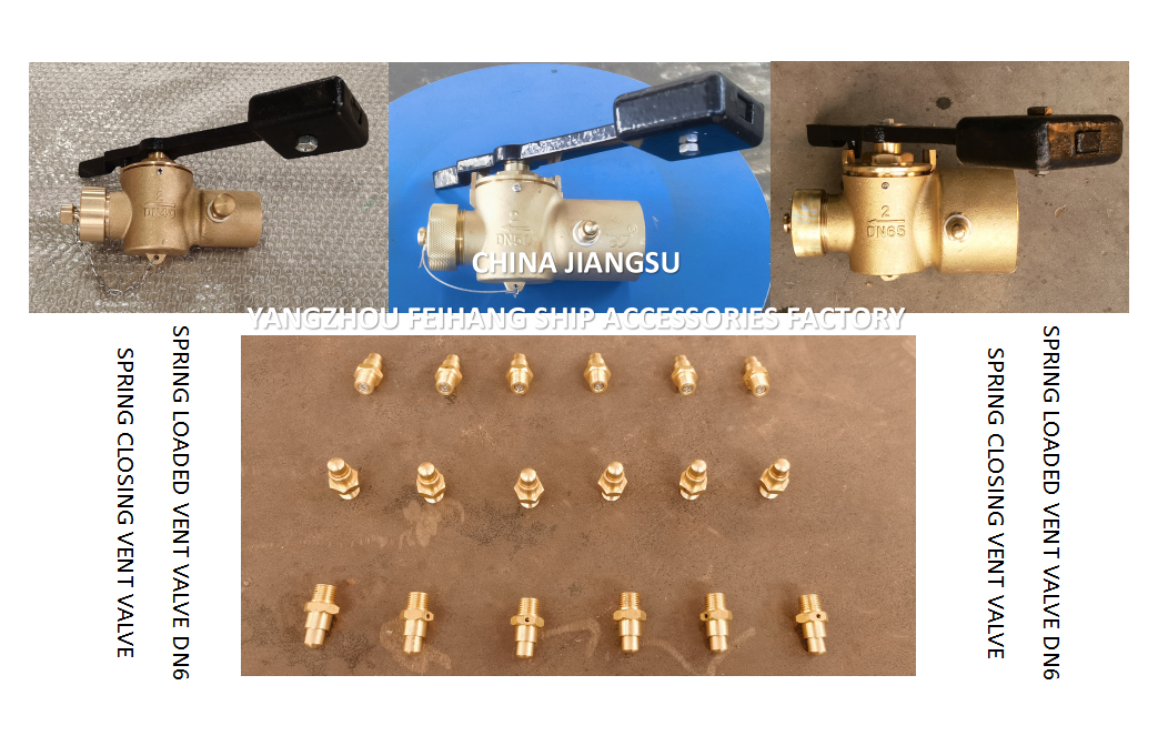 DN6 Spring Closing Vent Valve with Thread M13 and CB/T3778-1999 Standard for Marine Applications