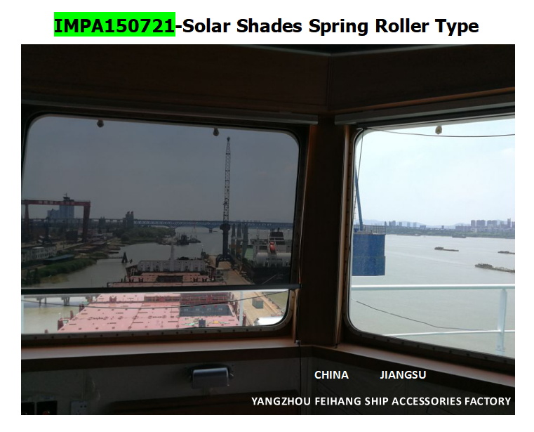 Marine SunShade roller type blind  & Marine Sunshade SunScreens roller blind with cassette box- for Navigation Bridge Windows