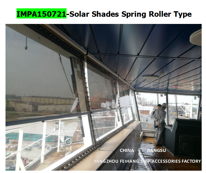 Marine SunShade roller type blind  & Marine Sunshade SunScreens roller blind with cassette box- for Navigation Bridge Windows