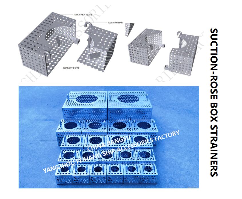 JIS F7206 SUCTION-ROSE BOX STRAINERS & STRUM ROSE BOX STRAINER из углеродистой стали, оцинкованной горячим оцинкованием