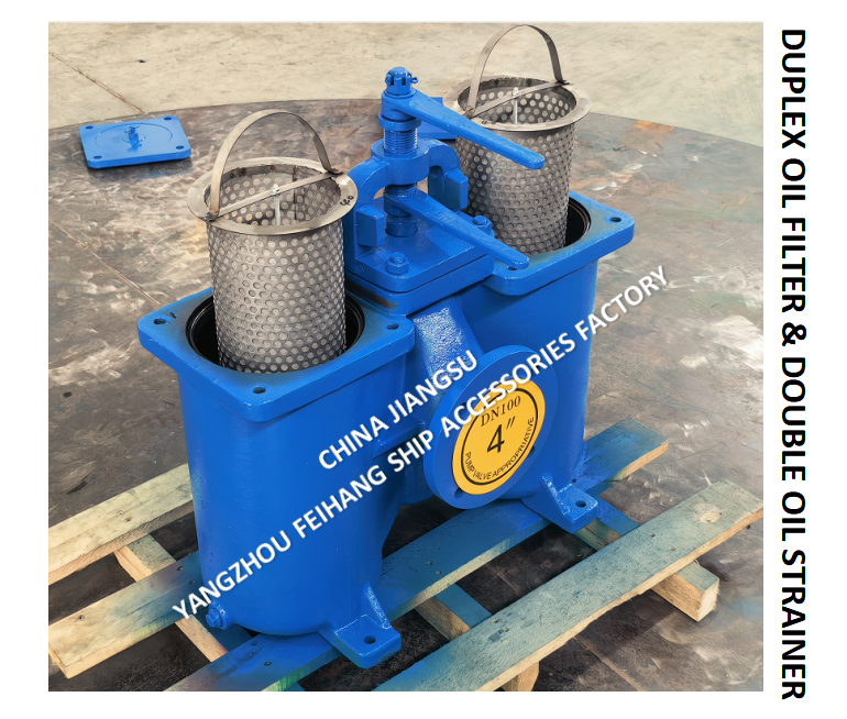 Duplex Oil Strainers & Double Oil Filter Model-FH-AS100 CBT425，OD-210mm，PCD-170mm,Bolt-4-18mm