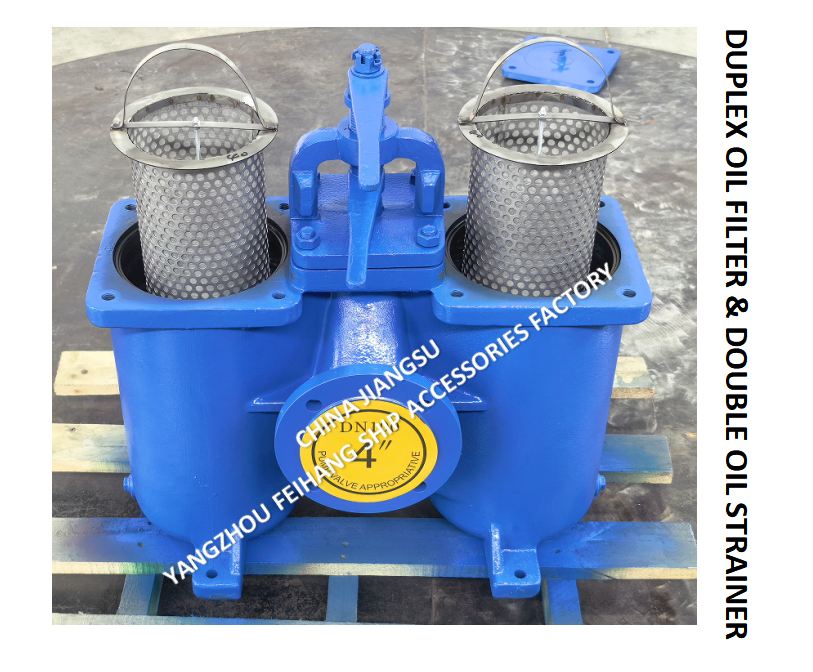 Duplex Oil Strainers & Double Oil Filter Model-FH-AS100 CBT425，OD-210mm，PCD-170mm,Bolt-4-18mm