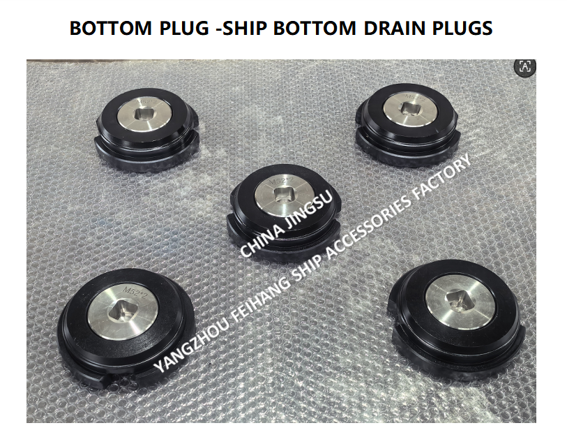 MARINE BOTTOM PLUG A52*2 FOR WATER TANK WITH ROLLED STL HOUSING,STAINLESS STEEL PLUG,NEOPRENE UBBER