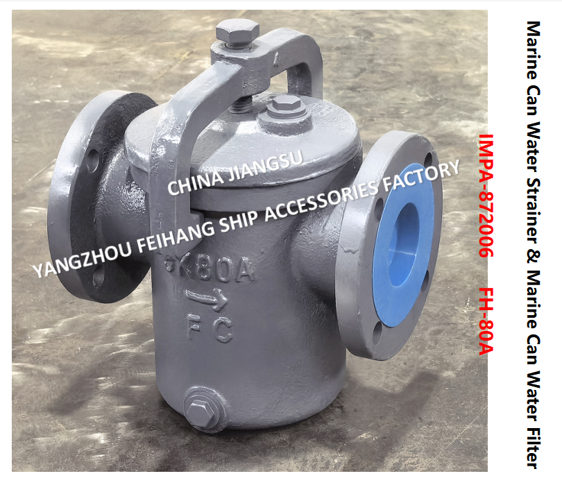 JIS F7121 Can Water Strainer  FH-5K-80A  & Can Water Filter FH-10K-80A Cast iron body, stainless steel filter element