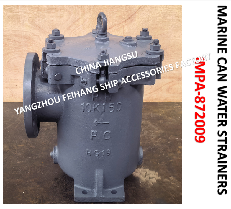 Marine Can Water Strainer 10K-150A LB-TYPE JIS F7121 Body - cast iron, stainless steel filter cartridge
