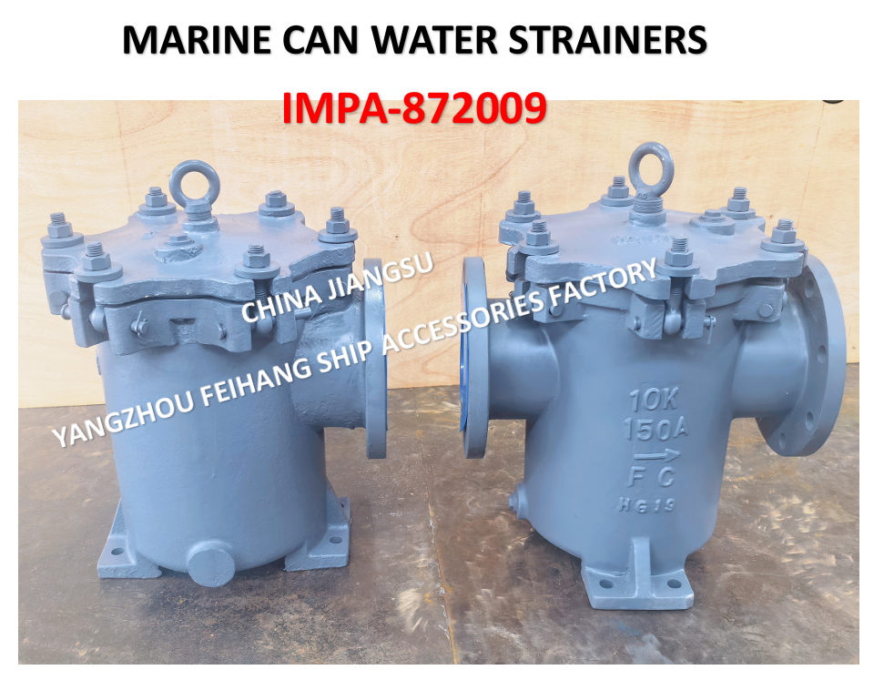 Mariner Strainer - Can Water Filter 10K-150A LA-TYPE JIS F7121 Body - cast iron, stainless steel filter cartridge